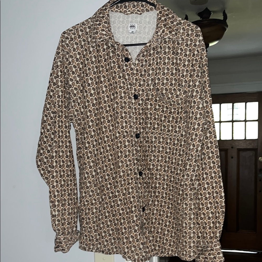 All Print Button-Up Shirt